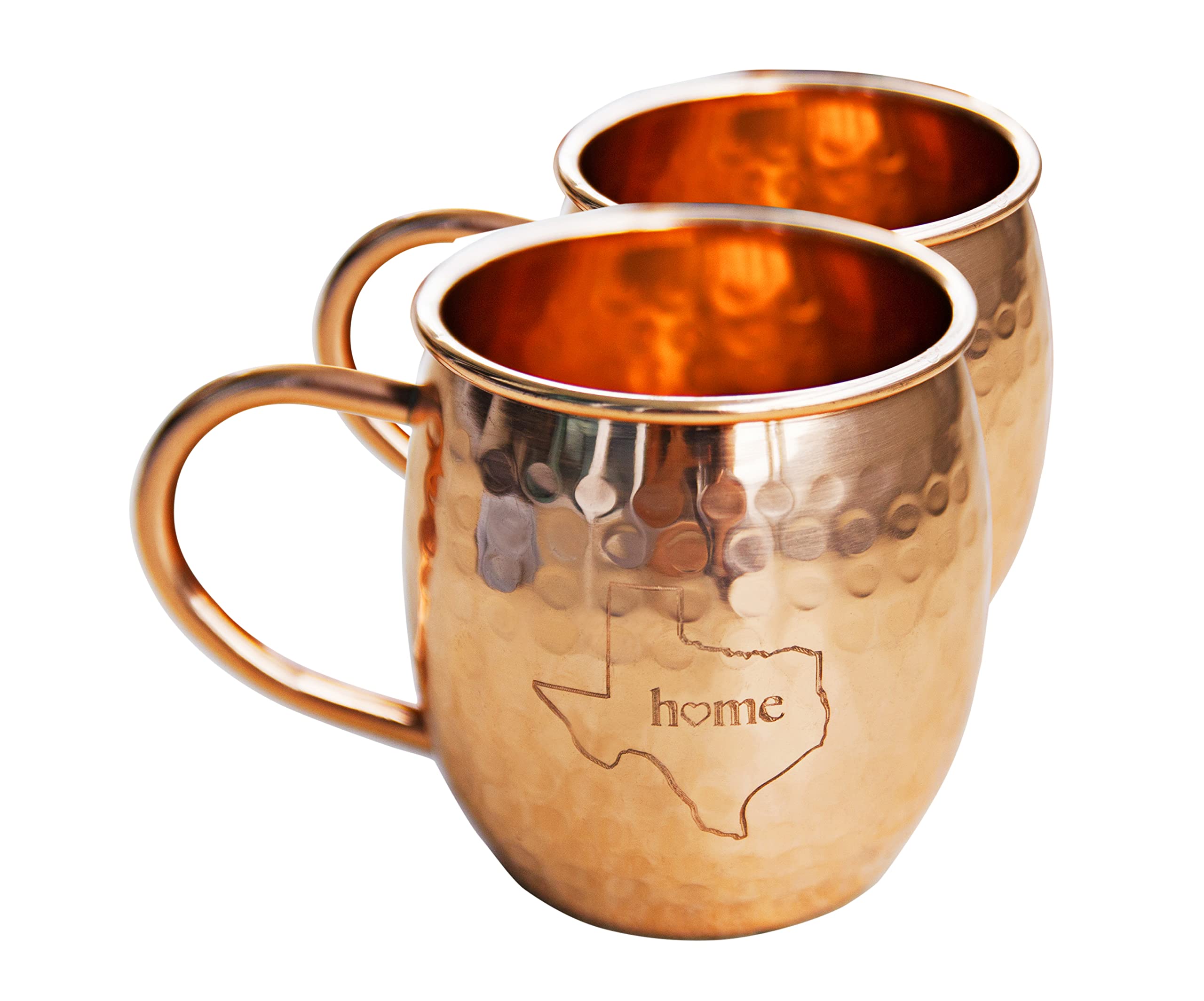 Alchemade Copper Barrel Mug for Moscow Mules - 16 oz - 100% Pure Hammered Copper - Heavy Gauge - No lining - includes FREE E-Recipe book