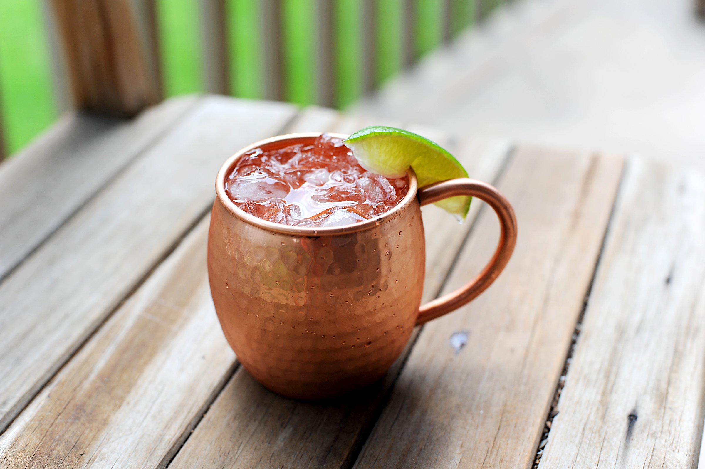 Alchemade Copper Barrel Mug for Moscow Mules - 16 oz - 100% Pure Hammered Copper - Heavy Gauge - No lining - includes FREE E-Recipe book