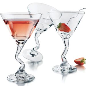 Libbey 9.25-Ounce Clear Stem Martini Glass, Set of 12