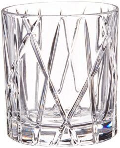 orrefors city 8 ounce old fashioned glass, set of 4