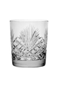 crystal double old fashioned - set of 6 glasses - hand cut dof tumblers - tumbler glass for whiskey - bourbon - water - beverage - drinking glasses - 12 oz - made in europe by barski