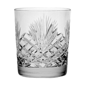 Crystal Double Old Fashioned - Set of 6 Glasses - Hand Cut DOF tumblers - Tumbler Glass For Whiskey - Bourbon - Water - Beverage - Drinking Glasses - 12 oz - Made in Europe By Barski