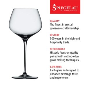 Spiegelau Willsberger Burgundy Wine Glasses, Set of 4, European-Made Lead-Free Crystal, Classic Stemmed, Dishwasher Safe, Professional Quality Red Wine Glass Gift Set, 25.6 oz