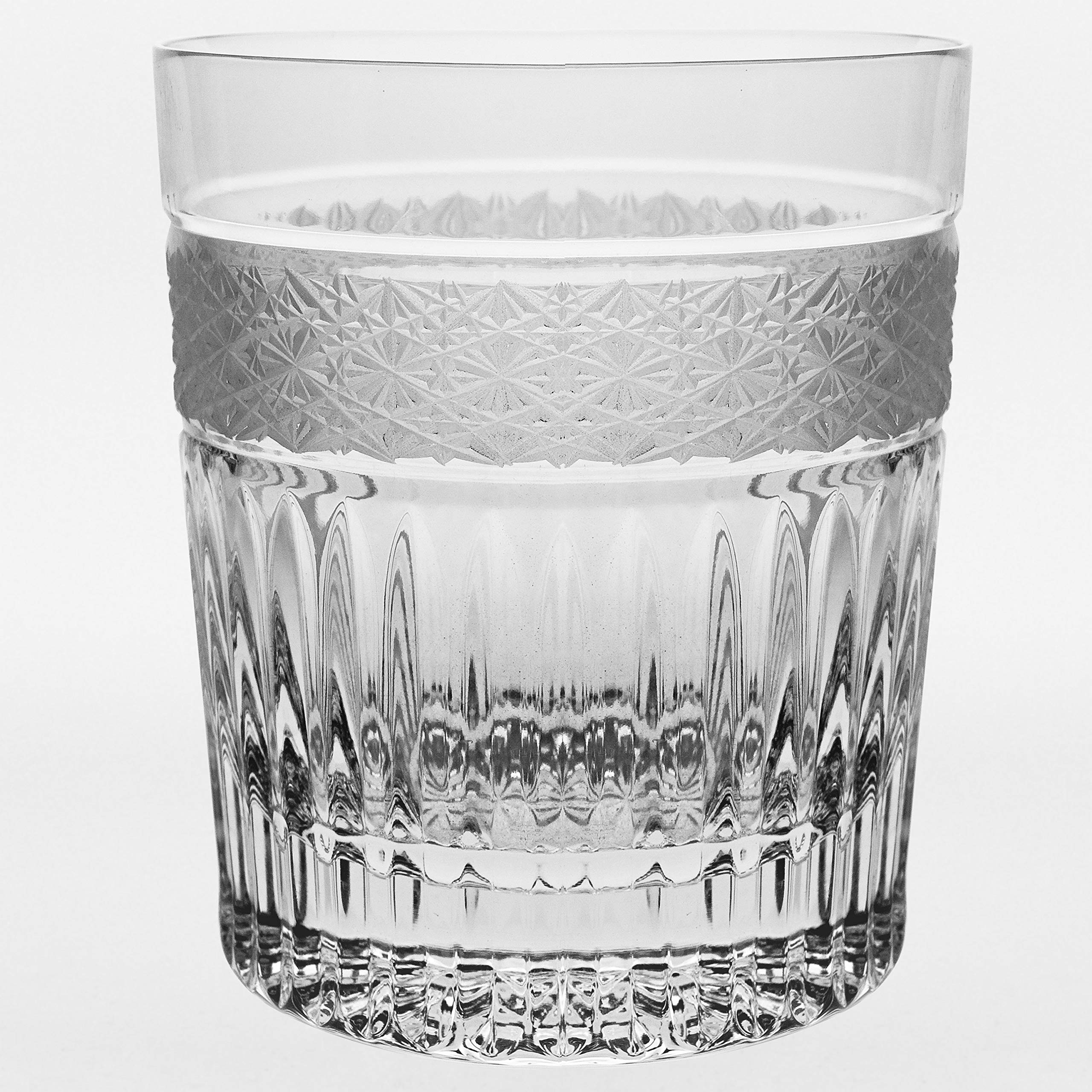 Barski Crystal Tumbler - Old Fashioned - Whiskey Glasses - Classic Lowball - Set of 6 Tumblers - Rocks Glass - Bourbon - Scotch - Whisky - Cocktails - Cognac - 11 Oz. - Made in Europe