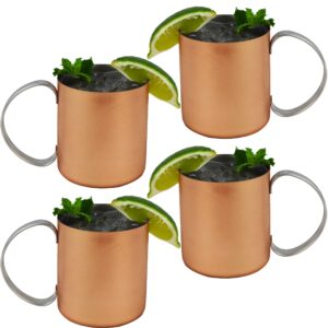 southern homewares copper moscow mule mug w/stainless steel lining moscow mule cups copper cups copper mugs set of 4