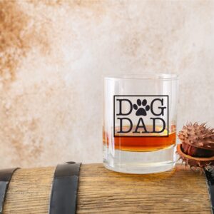 Dog Dad Whiskey Glass for Men With Pets - Unique Gifts for Dog Lovers - Fathers Day, Birthday, Christmas, Valentines day - Boyfriend, Husband, Son, Dog Owner