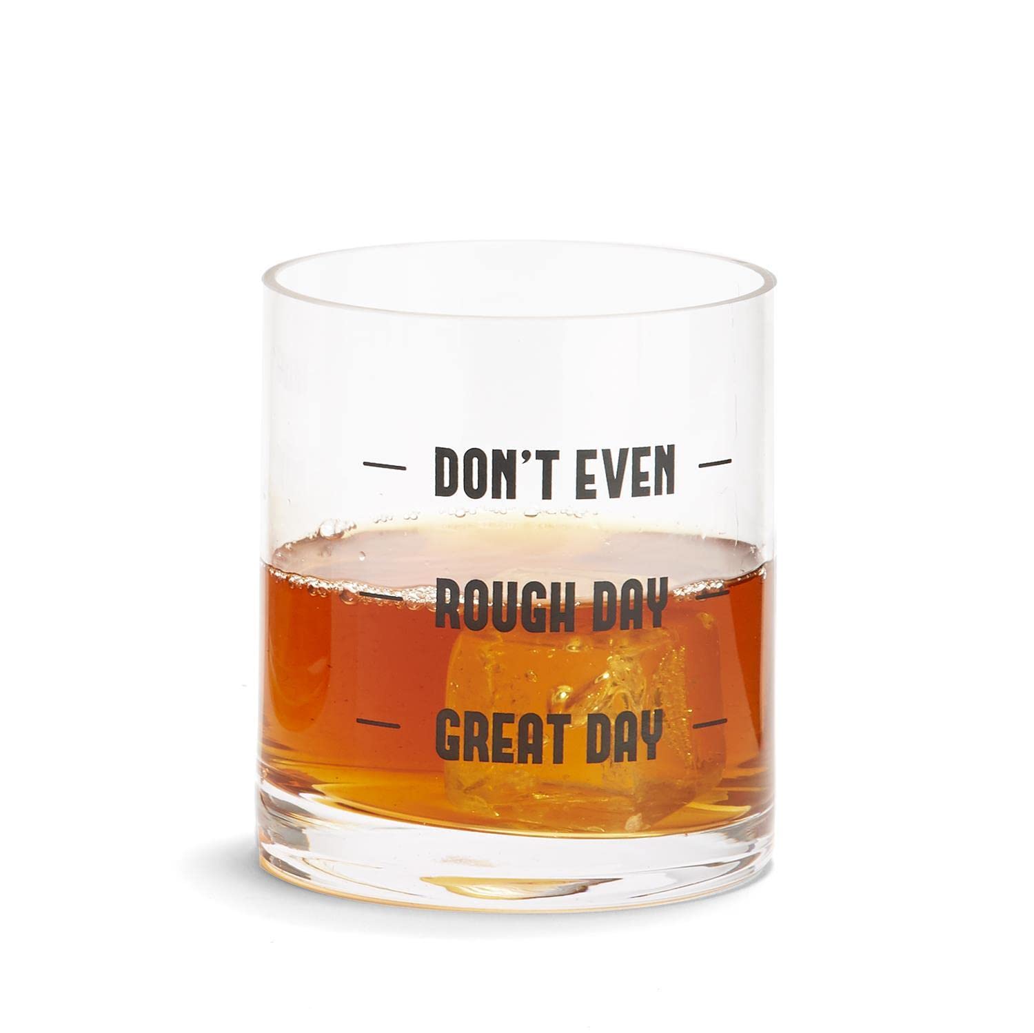 Two's Company "Don't Even" Double Old Fashion Glass In Gift Box