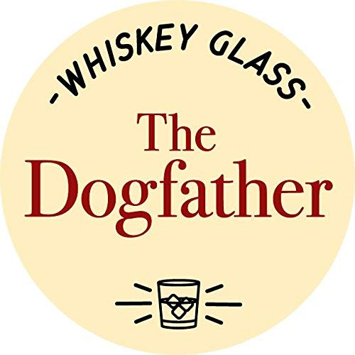 National Etching Dog Lover Gifts - The Dogfather - Whiskey Glass For Dog Dads