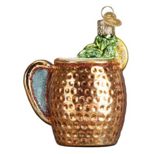 Old World Christmas Glass Blown Ornament Moscow Mule Mug (32273)