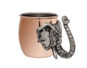 moscow mule mug for cocktails and ice cold beverages -elephant hadle - 20 oz