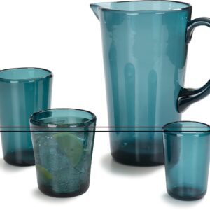 Carlisle FoodService Products MIN544015 Mingle Double Old Fashioned, 14 oz, Tritan, Teal (Pack of 12)