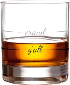 pourtions just right prc6010 crawl/y'all rock glass, 10 oz