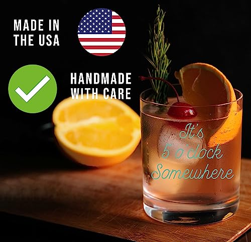 Personalized Printed 11oz Whiskey Glass - Custom Bourbon Christmas Gifts for Men, Dad Scotch Drinking Birthday Glasses, Groomsmen, Liquor Cocktail Rocks Old Fashioned, Your Text Here