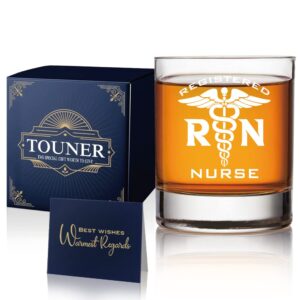 touner rn whiskey glasses, registered nurse whiskey glass, gifts for nursing students, doctor gifts, nurse gift, coworker gift, thank you gifts for women nurse