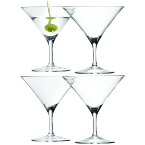 lsa international bar martini glass 6 fl oz clear x 4, h4.75in