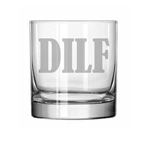 11 oz rocks whiskey highball glass dilf funny dad father husband gift