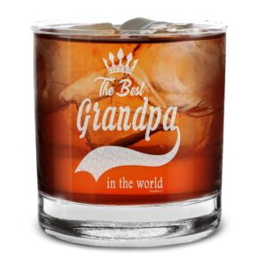 shop4ever® the best grandpa in the world engraved whiskey glass