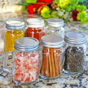 Kate Aspen Large Glass Jars with Lids and Handles, Mason Jars Mugs, Drinking Glass and DIY Favor Decor, Wide Mouth, 12 oz. (1)