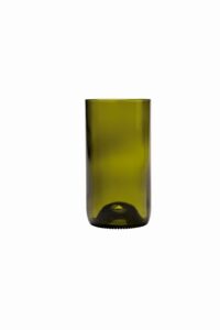 d&v glass vintage collection, tall beverage/cocktail glass, 16-ounce, olive green, set of 6
