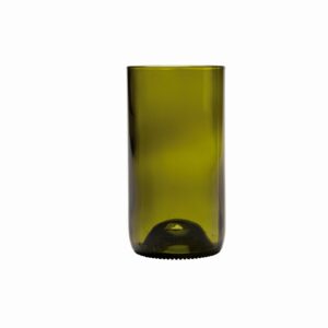D&V Glass Vintage Collection, Tall Beverage/Cocktail Glass, 16-Ounce, Olive Green, Set of 6