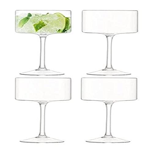 LSA International Otis Champagne/Cocktail Glass 9.5 fl oz Clear x 4