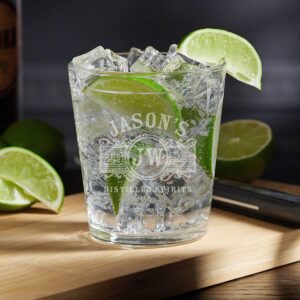 homewetbar marquee engraved vodka tonic glass (personalized product)