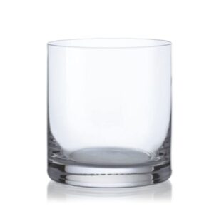 Crystalex 13.5oz (400ml) Whiskey Tumblers DOF Glasses "BLUES". Lead-Free Crystal. Set of 6.