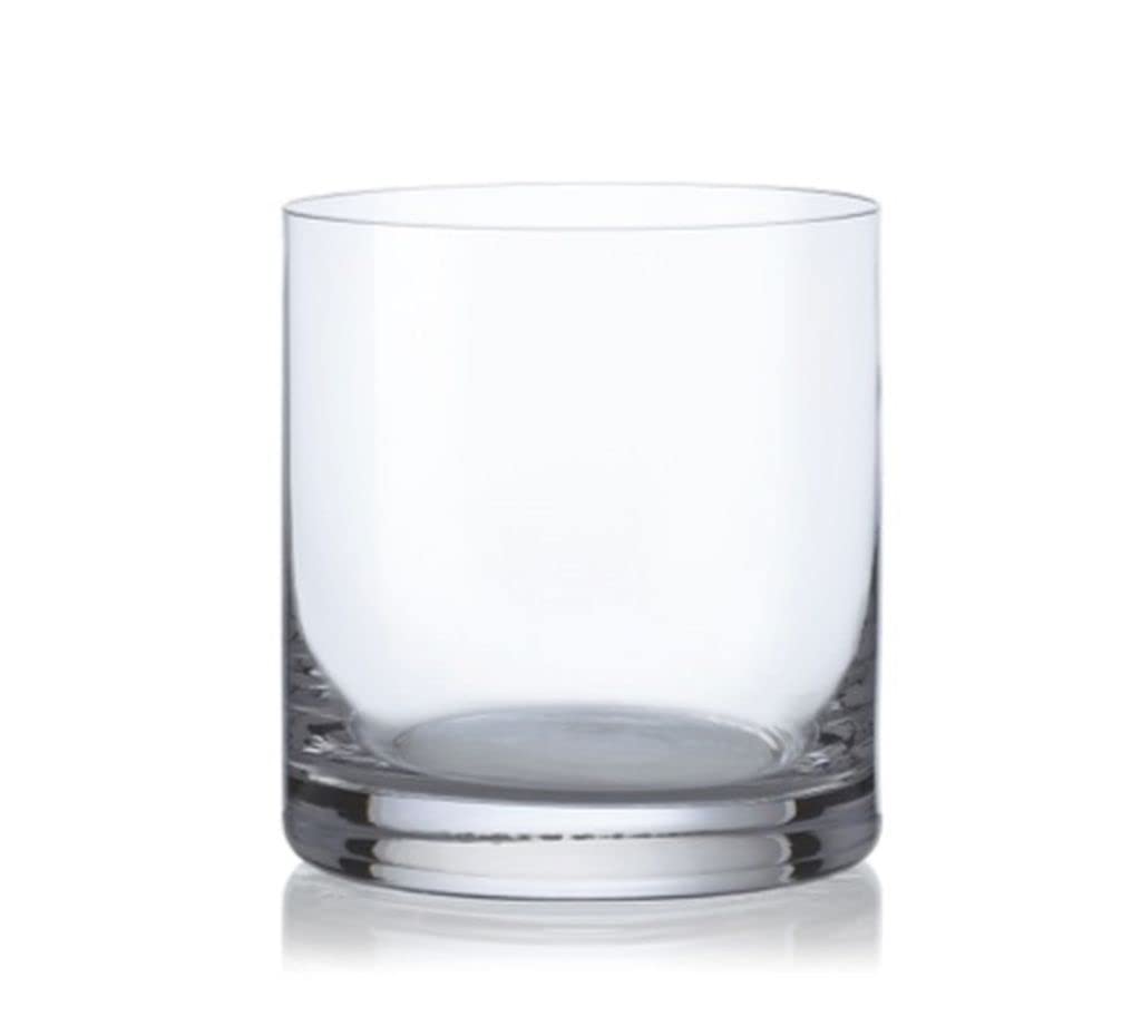 Crystalex 13.5oz (400ml) Whiskey Tumblers DOF Glasses "BLUES". Lead-Free Crystal. Set of 6.
