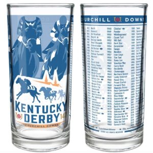 Kentucky Derby Mint Julep Glass, Official Souvenir Glassware, 4 Pack (147th2021),4 Count (Pack of 1)