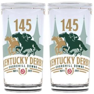 2019 kentucky derby mint julep glass - official glassware of the 145th kentucky derby - set of 2