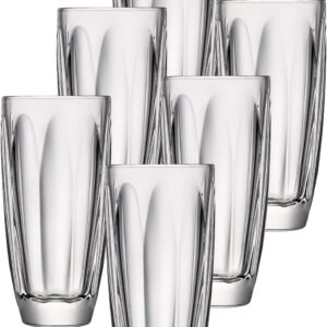 La Rochere Set of 6, Boudoir 12 oz Drinking, Double Old Fashion, Iced Tea Glass, One Size, Clear