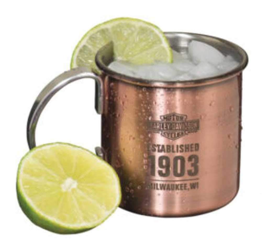 Harley-Davidson Moscow Mule Set, Antique Copper Finish, 16 oz. HDL-18609