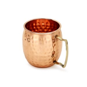 Zap Impex Pure Copper Hammered Moscow Mule Mugs Ideal for All Chilled Drink Bar or Home Large Gift Set (Pack of 6 pcs)