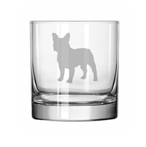 11 oz rocks whiskey highball glass french bulldog