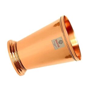 Bona fide pure Copper Moscow Mule Mint Julep Cup Tumbler Set of 2 | Traveller's Copper Mug for Serving,mint julep cup,copper 400 ml each