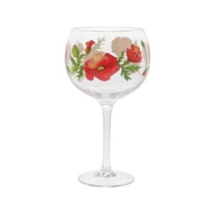 ginology poppies copa gin glass
