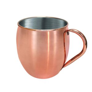 oggi jumbo stainless steel moscow mule mug- 102oz copper plated moscow mule cup, cocktail cart & home bar accessories, moscow mule mugs make great gifts