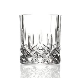 lorren home trends loren home trends opera double old fashion, 6 count (pack of 1), clear