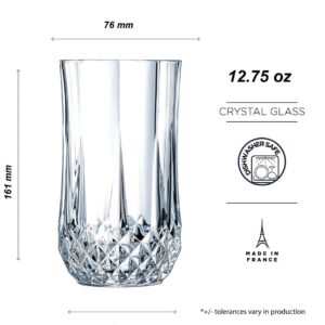 Cristal D'Arques Longchamp Highball Tumbler, 360ML, Set Of 6