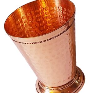 PARIJAT HANDICRAFT Mint Julep Cup Moscow Mule Mint Julep Cup beautifully handcrafted Capacity 12 Ounce Hammered