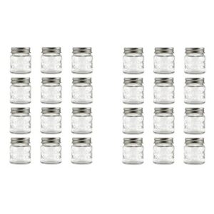 Sunshine Mason Co. Mini Mason Jar Shot Glasses with Metal Lid 2 Ounces, 24 Pieces