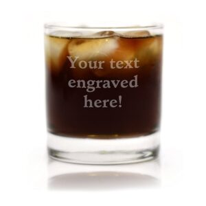 personalized cocktail glass engraved with your custom text