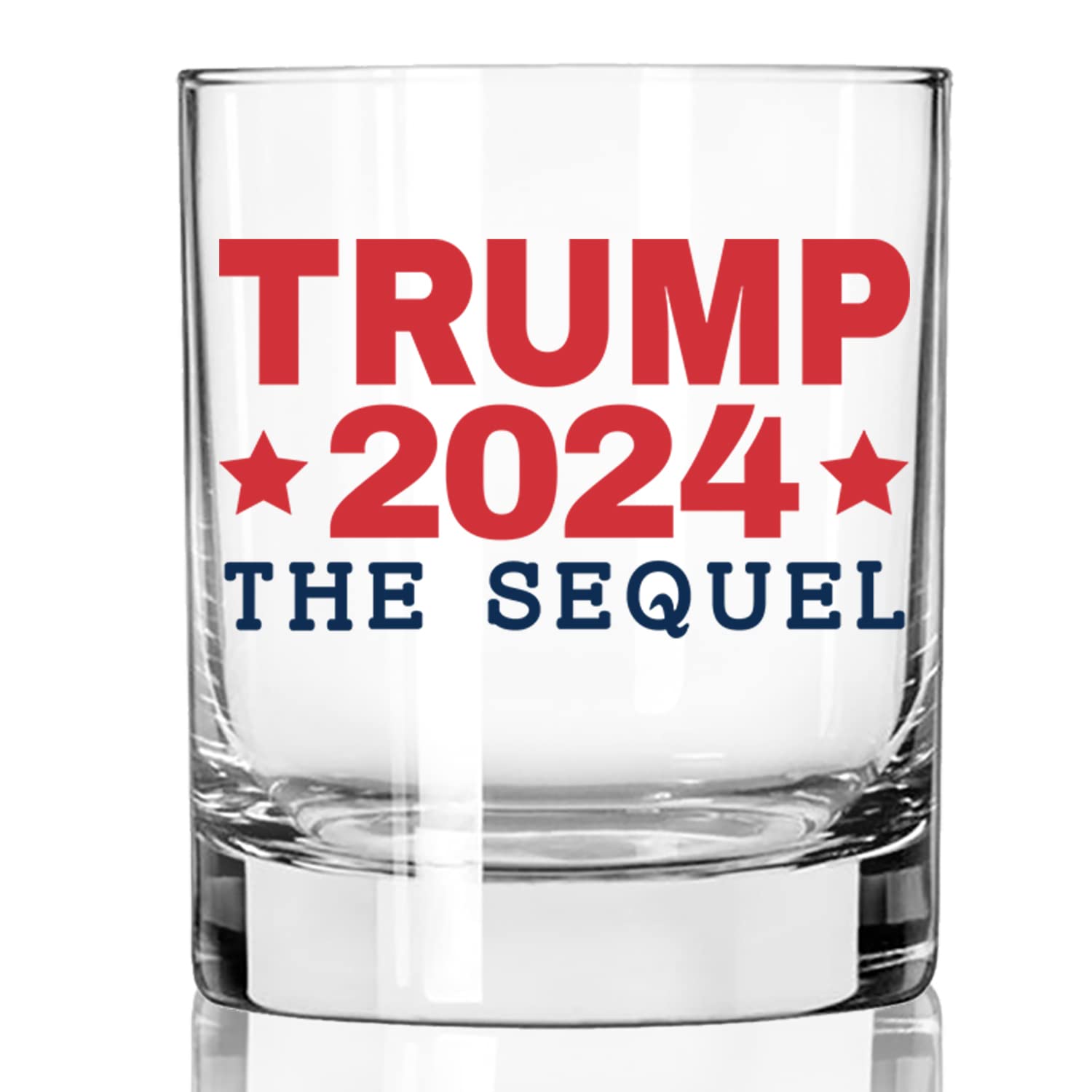 Patriots Cave Trump 2024 The Sequel | 11 oz Bourbon Whiskey Rock Glass | Old Fashioned Whiskey Tasting Glasses For Men | Retirement Gifts For Men | Made In USA