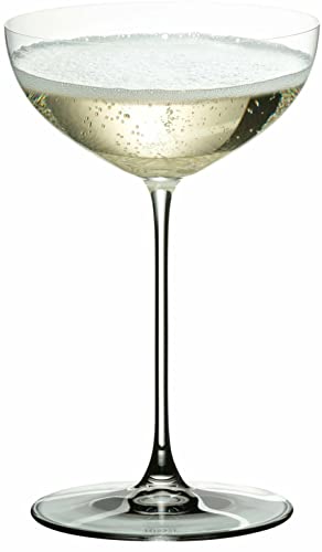 Riedel Veritas Moscato/Coupe/Martini Glass (2-Pack) Bundle with Wine Pourer Bundle (2 Items)