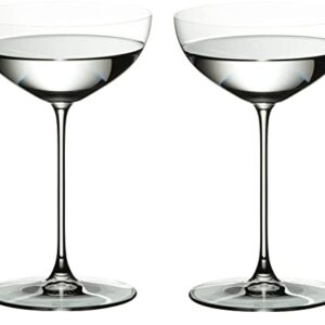 Riedel Veritas Moscato/Coupe/Martini Glass (2-Pack) Bundle with Wine Pourer Bundle (2 Items)