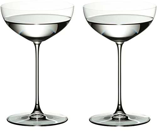 Riedel Veritas Moscato/Coupe/Martini Glass (2-Pack) Bundle with Wine Pourer Bundle (2 Items)