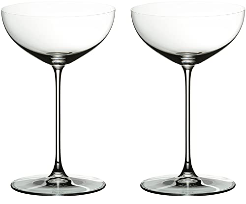 Riedel Veritas Moscato/Coupe/Martini Glass (2-Pack) Bundle with Wine Pourer Bundle (2 Items)