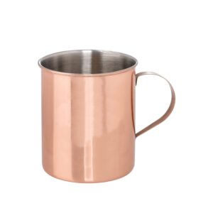 thirsty rhino seles, stainless steel moscow mule mug, copper plated finish, 12 oz (set of 12)