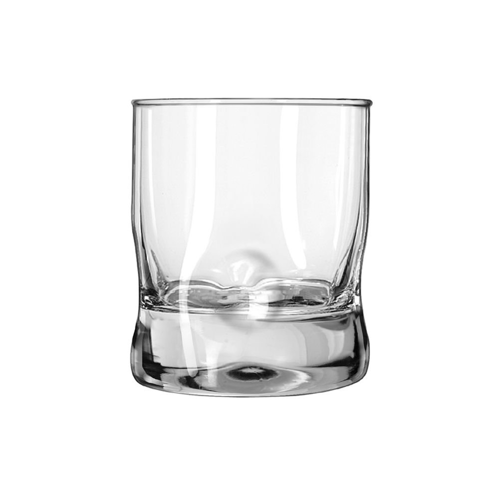 Libbey Crisa Impressions 12-Ounce Double Old Fashioned Glass, Box of 12, Clear