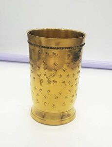 parijat handicraft beautifully handcrafted brass beaded mint julep cup capacity 12 ounce